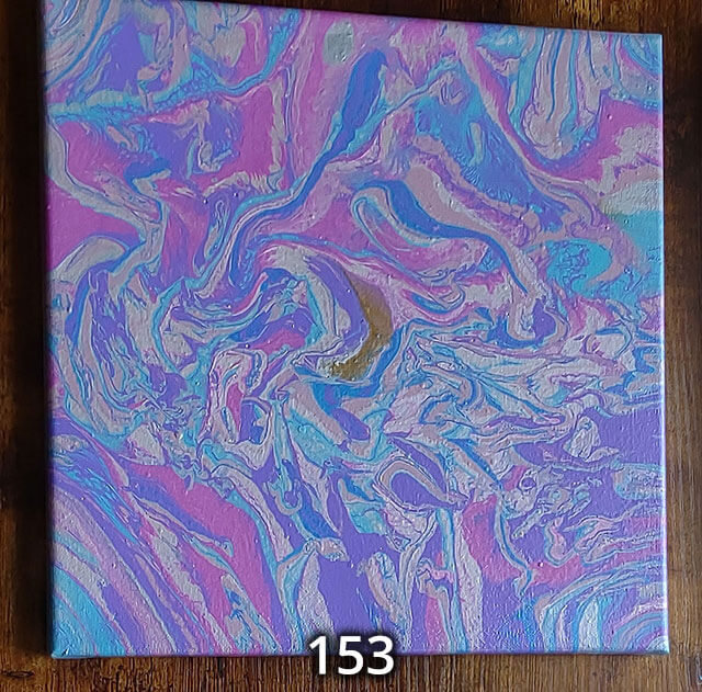 An 12x12 paint pour piece
